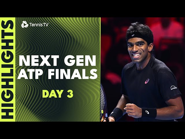 Semi-Final Spots Secured in Jeddah 🔒 | Next Gen ATP Finals Highlights Day 3