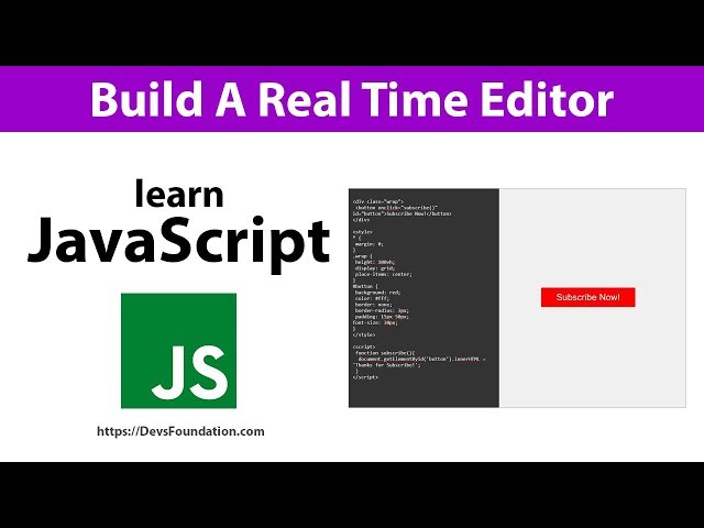 Build A Real Time Editor in 5 Minutes Using JavaScript (Bangla) - Devs Foundation