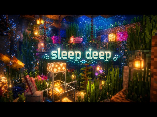 sleep deep… (10 hours of relaxing minecraft underwater ambience & ocean sounds)