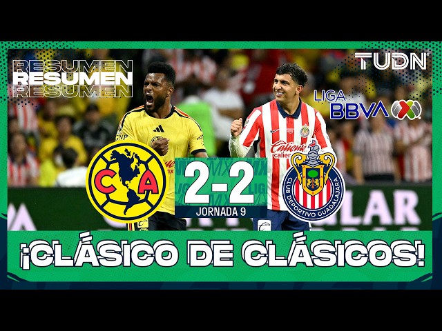 HIGHLIGHTS AND GOALS | América vs. Chivas | Liga MX - Matchday 9 Apertura 2026 | TUDN