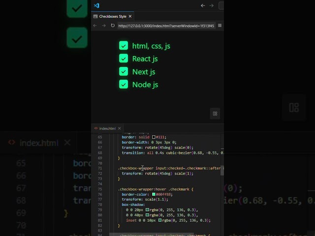 How to create a Custom Checkbox in html css only| HTML, CSS #html #css #website