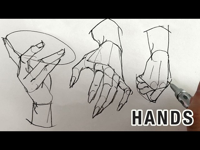 How to Draw Hands with Simple Forms
