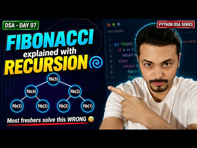 Fibonacci Series Using Recursion | Coding Interview Question