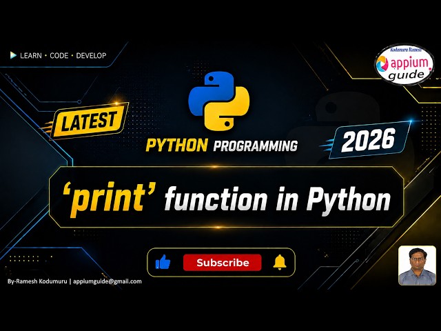 Python Tutorial for Beginners | 'print' function in Python(In-Depth Analysis of print function)