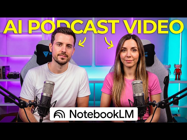How To Make a Realistic AI Video Podcast With NotebookLM (15 mins)