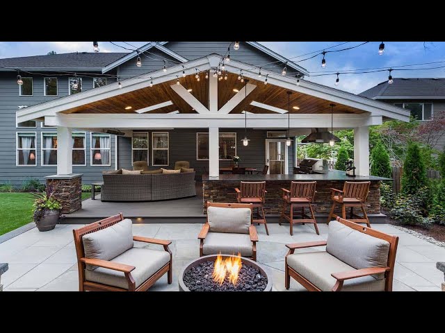COVERED PATIO OUTDOOR LIVING SPACE DESIGN IDEAS | BEST BACKYARD PATIO LIVING AREA DECOR INSPIRATION