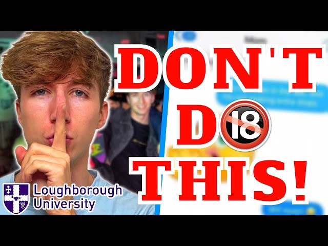 FRESHERS WEEK ADVICE! - LOUGHBOROUGH UNIVERSITY 2024!