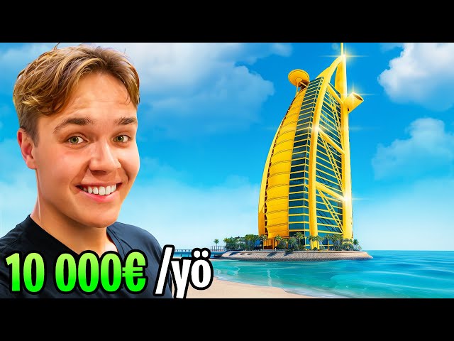 YÖTÄ MAAILMAN HIENOIMMASSA HOTELLISSA! (7 TÄHTEÄ)