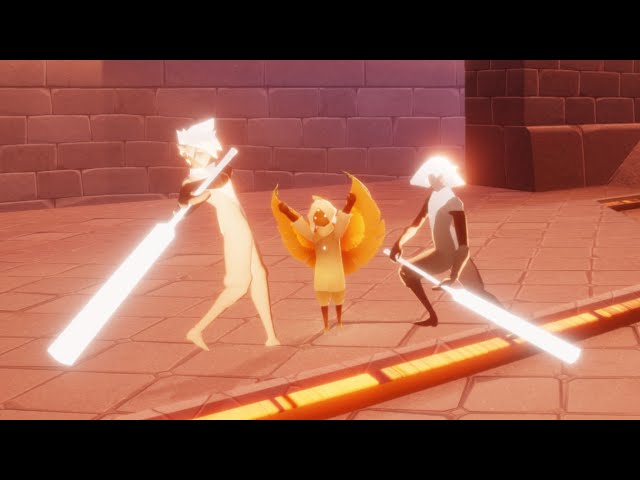 meeting elders in Valley of Triumph - Sky: Children of The Light