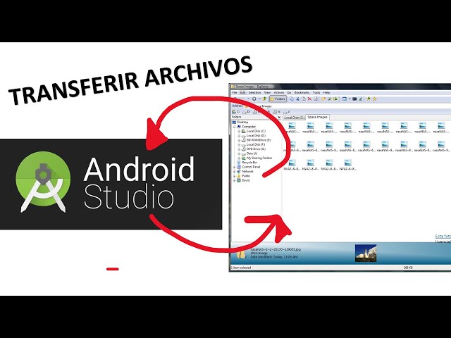 Como transferir archivos entre Android Studio y ordenador