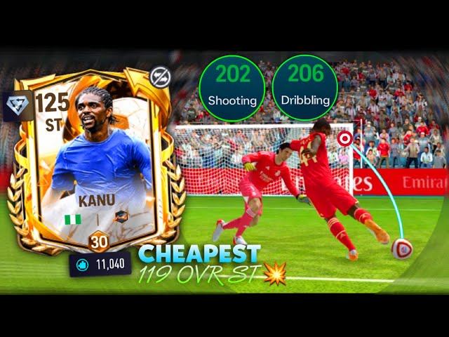 120 Kanu Review 💥 : Cheapest 120 Ovr Budget Striker Under 11k Shards 🧩 