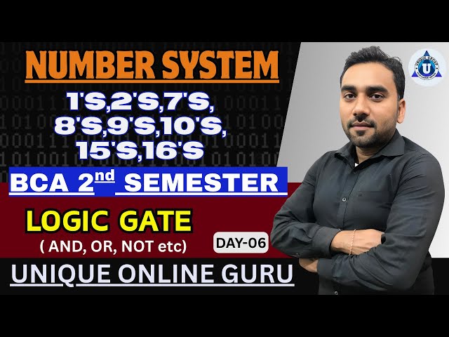 DIGITAL ELECTRONICS | BCA 2nd Sem |All Universities| BINARY CODES & Its APPLICATION | DAY-06