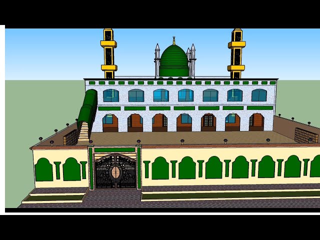 3D Animated Model of Mosque Full HD Graphics | Maqbool Solutions