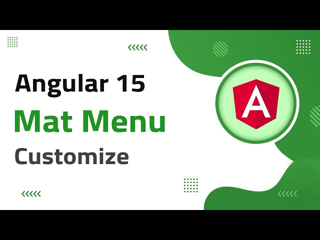 42) Mat Menu (primary, accent, warn theme) Customization in Angular 15 | angular 15 tutorial
