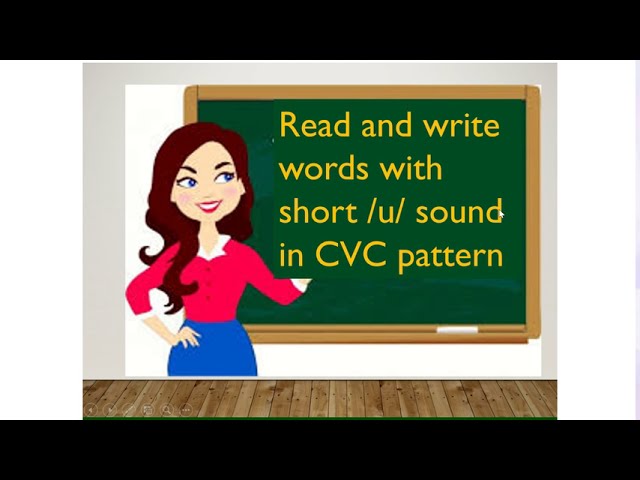 MELC-Based English 3 Video Lesson Reading Words with Short u Sound
