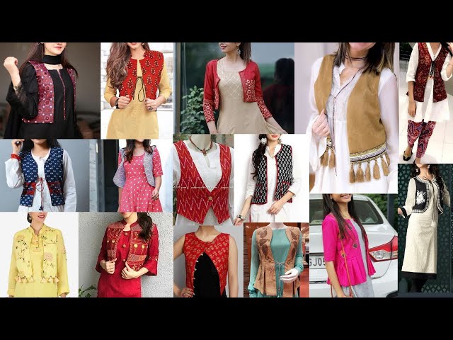 Must try these latest and stylish kurti with jacket designs | Stylish kurti with cotton jacket