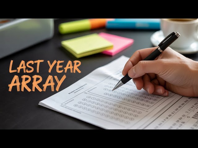 Data Structures & Algorithms Previous Year Paper for Polytechnic | Detailed Solution | Array