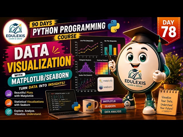 Day 78: Data Visualization with Matplotlib & Seaborn 📊🐍 | Edulexis