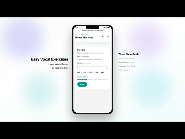 Easy Vocal Exercises | Lower Vocal Range | 6-Minute Vocal Warm Up (Medium Speed)
