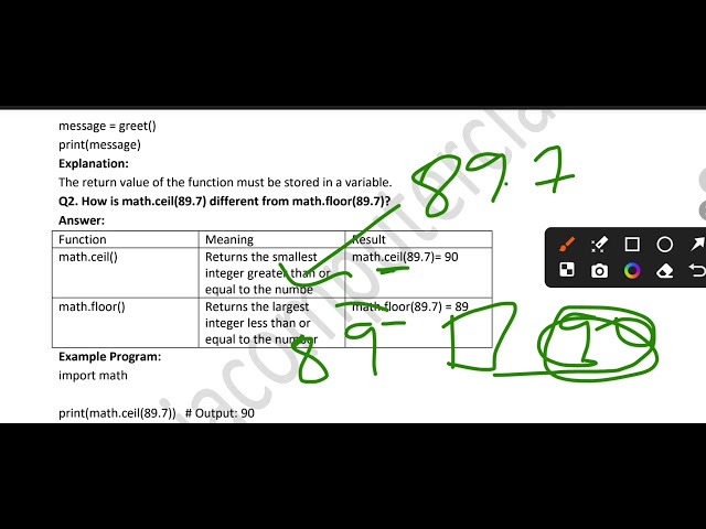Python Functions I Class 11 Computer Science | Chapter 7  | NCERT Book Ex. Explanation | PDF