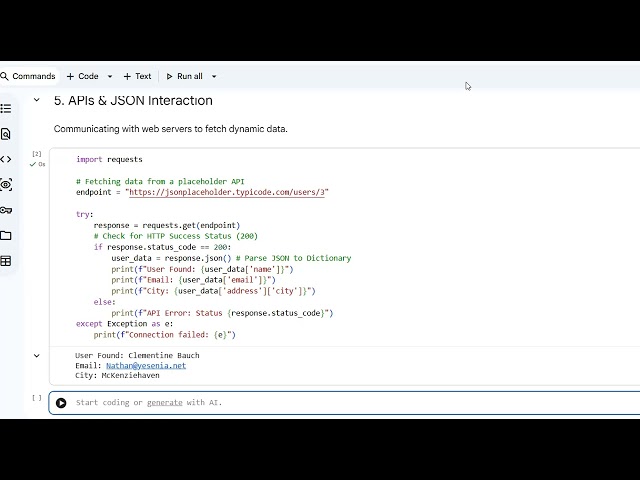 LAB 3: Part C API