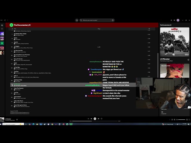Shawn Cee reacts to tracks from The Game's new album then gets relentlessly trolled by his chat