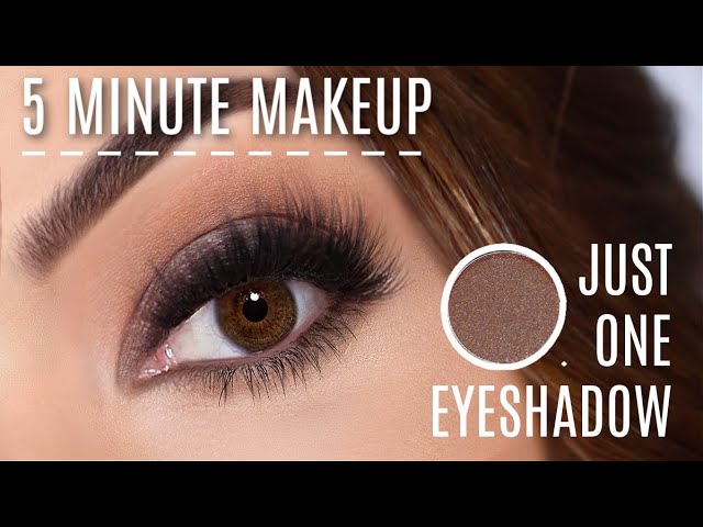 Beginners Eye Makeup Tutorial Using One Eyeshadow 5 Minute Makeup | How To Apply Eyeshadow Quickly