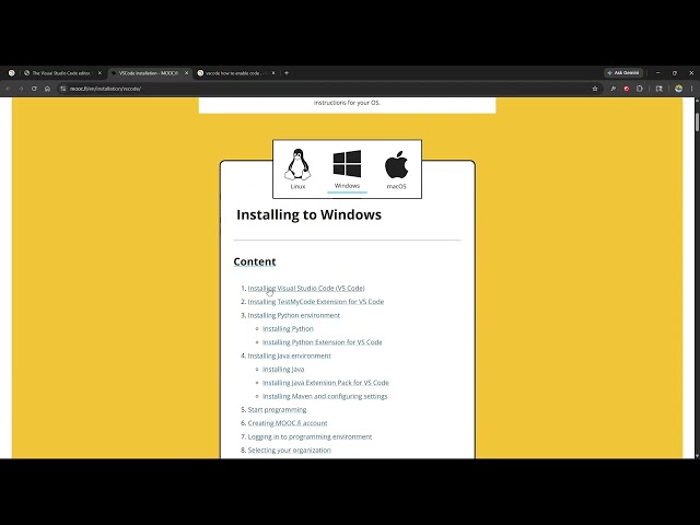 Python Programming MOOC 2026 - Part 4.1 Installing Python and VSCode