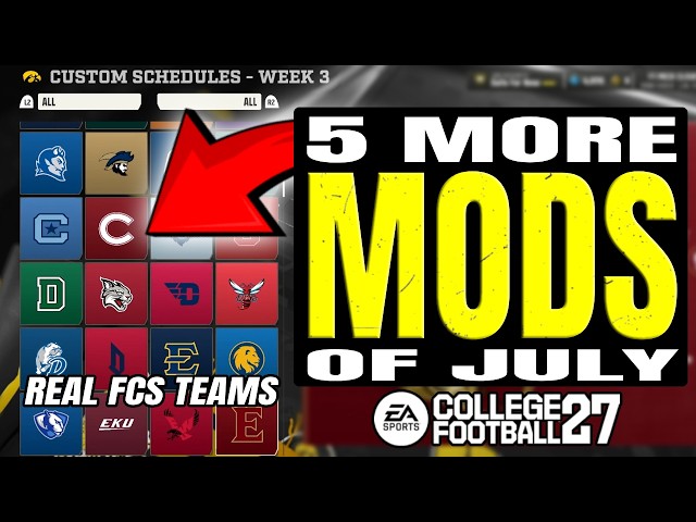 5 MODS That Change Everything in College Football 27