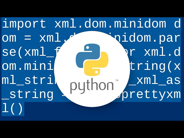 Pretty printing XML in Python