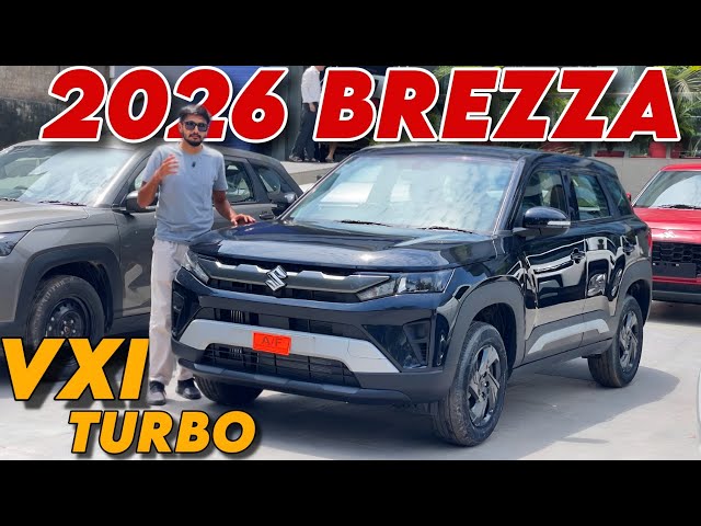 2026 BREZZA VXI Turbo ₹8.54 LAKH✅| 2026 Brezza 2nd Base Black Color | Detailed Review & Features 