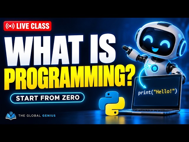 What Is Programming? Learn Python From ZERO!  | Beginner Live Class