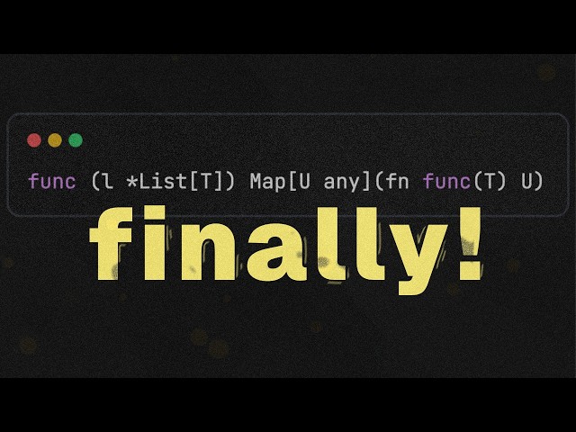 It took 4 years to get Generic Methods in Go!