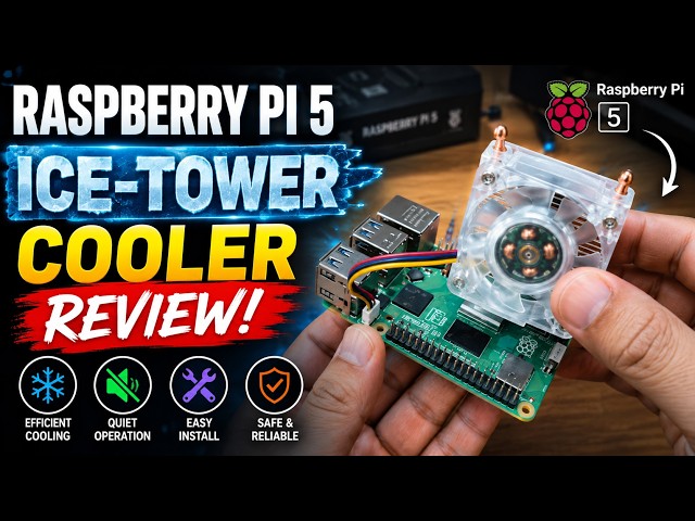 Raspberry Pi 5 ICE-Tower Cooler Review!
