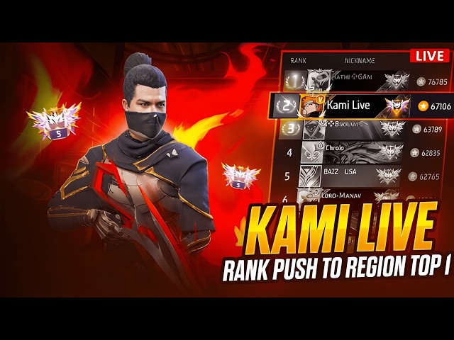 24 Hours BR Push Top 1✔ Booyah Region Top 1 ☠ 100 Streak ???#freefire #ugayush