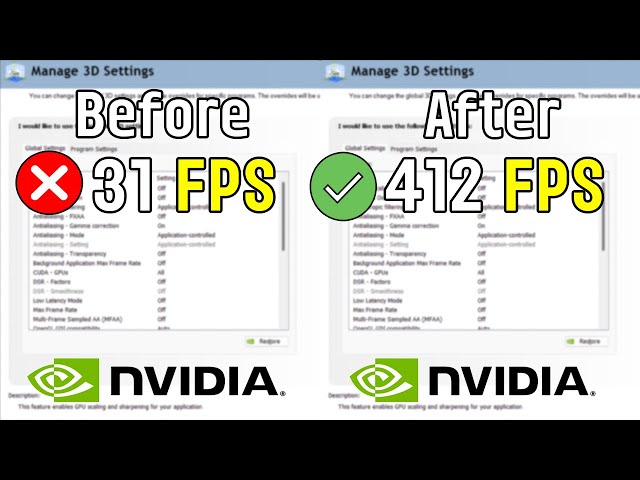 🔧 NVIDIA CONTROL PANEL: BEST SETTINGS TO BOOST FPS FOR GAMING  | Optimize NVIDIA 🔥