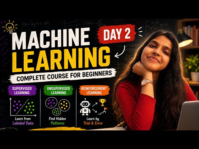 Supervised vs Unsupervised vs Reinforcement Learning | Machine Learning Tutorial