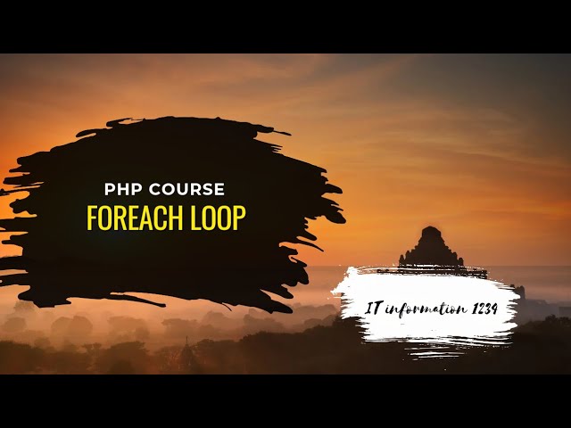 CS310 week 3 topic 19  Foreach loop |Virtual University | #viralvideo #programming #php