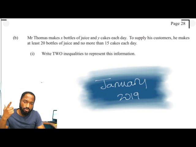 Linear Programming | exams tomorrow | CSEC MATHS