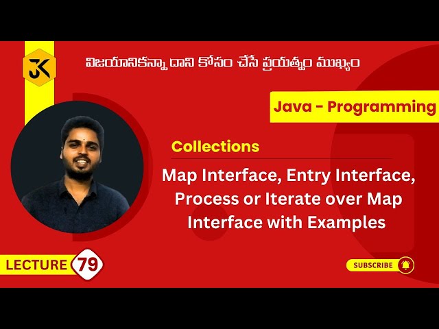 79 | Collections | Map Interface | Process or Iterate over Map Interface | Entry Interface  #java