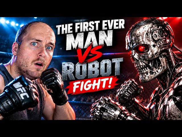 THE FIRST HUMAN vs ROBOT FIGHT JUST HAPPENED!