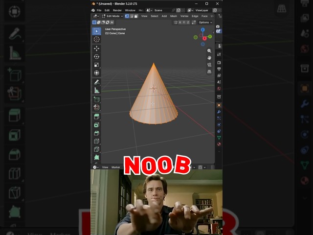Blender Noob vs Pro: Stop Clicking Every Face By Hand! 🔥 Secret Selection Tip || #blender #3d #cgi