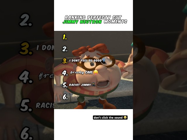 Ranking Jimmy Neutron Moments 😭