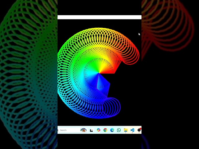 Awesome Colorful Circle Pattern using Python 💫🌈|| #turtle #python #coding #pattern #circle #colorful