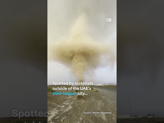 Huge dust devil towers over UAE | DW News