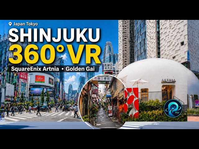 Tokyo VR Walk in 360° | Shinjuku to SquareEnix Artnia
