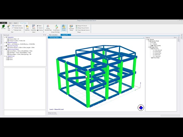 StrucEx Tutorial: Column Stress Extraction from FEA Software