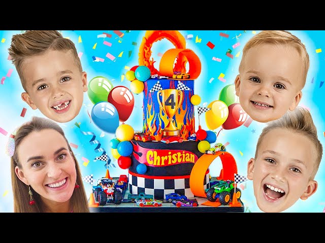 ¡Feliz cuarto cumpleaños Cris! Fiesta de cumpleaños infantil con amigos