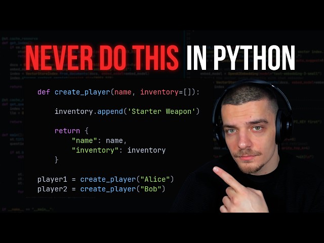 Never Use [ ] as a Default Argument in Python...