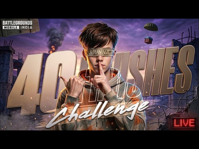 Solo 40 Finishes Challenge In Conqueror Lobby 💀| PUBG Mobile - BGMI Live